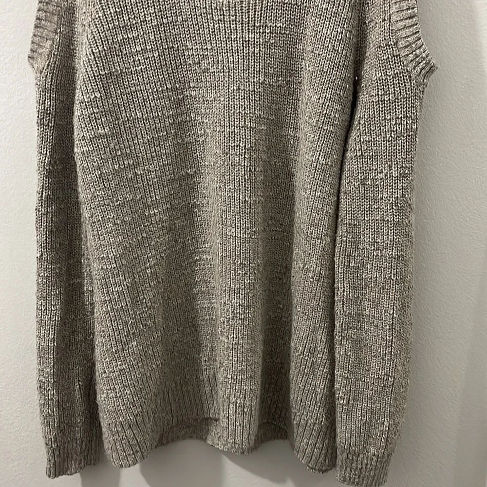 Cream Open Shoulder Torrid Pullover Sweater - Picture 3 of 5